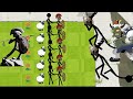 Plants vs zombies 2 Cartoon (Animation) vs  Stick War Legacy  Animation - 1000 Griffon vs Peashoter