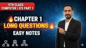 Class 11 Computer Chapter 1 | Long Questions | Easy Notes | 11th Class Chapter 1 Exercise Solution