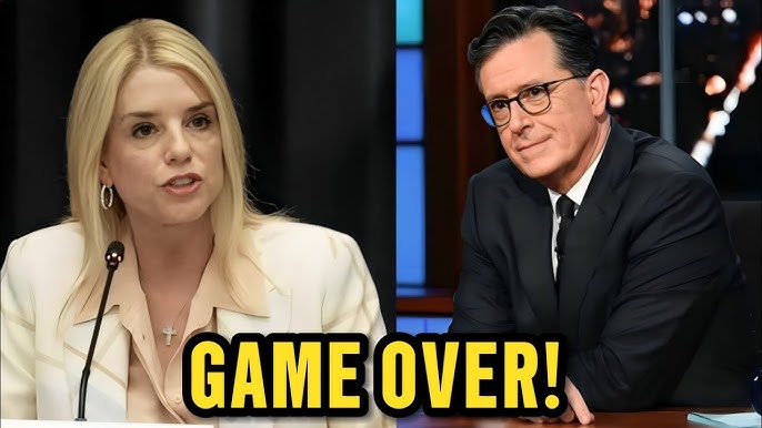 Pam Bondi SHUT DOWN by Stephen Colbert in Brutal Interview! - YouTube