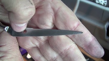 Chamfering an Over-Sharpened Beauty Shear - Scissor Sharpening School