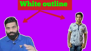 How to make white outline on your pic like Technical Guruji on android