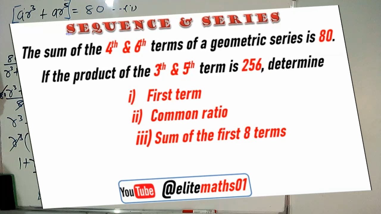 Sequence and Series: Geometric Progression - YouTube