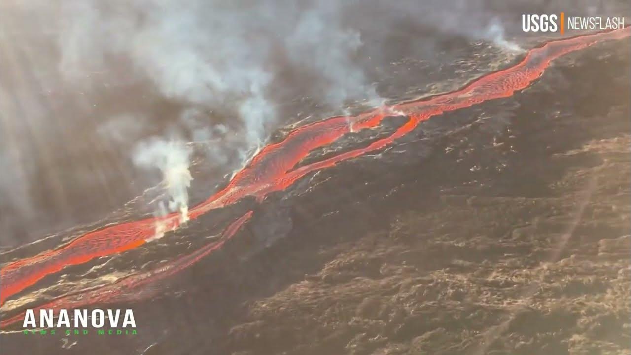 Mesmerising Footage Shows Hawaiian Volcano's Awesome Lava Spill YouTube