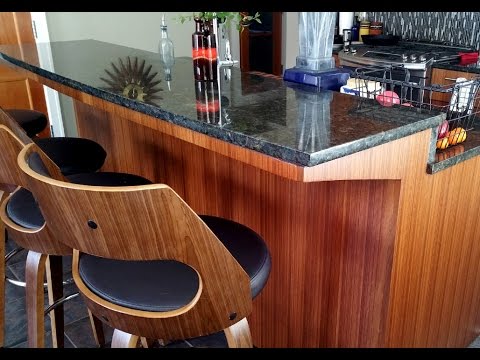 Amazing DIY Kitchen Island Bar without Corbels to Support Granite!