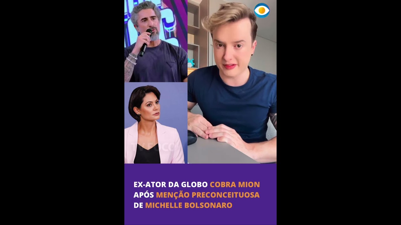 🚨 Ex-ator da Globo cobra Mion após menção pr3conceituosa de Michelle Bolsonaro