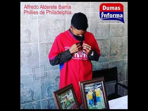 El pelotero panameño Alfredo Alderete Barría, con 16 años firmó con los Phillies de Philadelphia