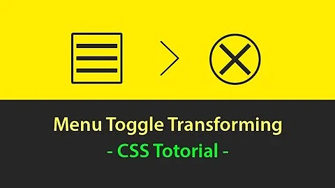 Transforming Hamburger Menu - Pure Css Animated Toggle Icon - Plz SUBSCRIBE Us For Daily Videos