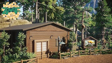 Red Panda Habitat Indoor & Outdoor | Planet Zoo Speed Build | Pine Mountain Sanctuary EP9