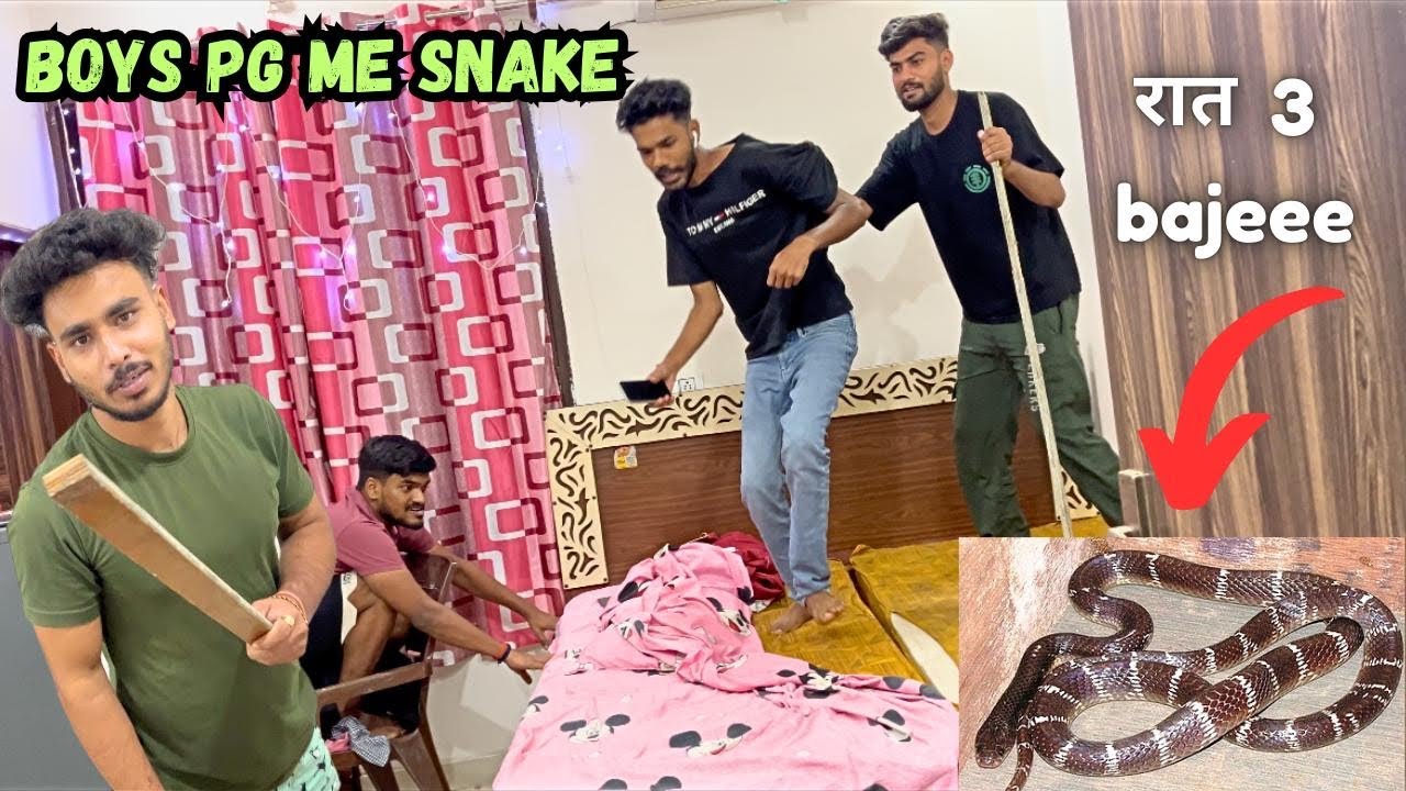 Engineering Students Ke PG me Nikala Snake | Boys Hostel 😨 ​⁠