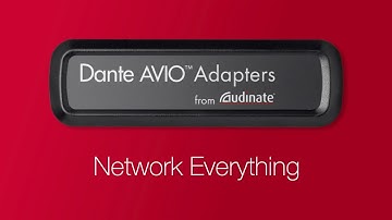 Dante AVIO Adapters - USB, Bluetooth, AES3 and Analog - Network Everything