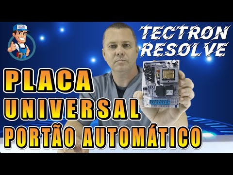 Instalar Placa Universal em qualquer Motor Portão Automático