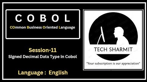 Signed Decimal data Type in COBOL | Cobol Training | Cobol programming |  Cobol programming |