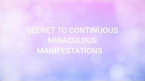 The key to overflowing anointing