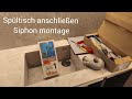 Spüle Küche, Ablaufventil und Siphon anschließen#küchenspüleanschluss