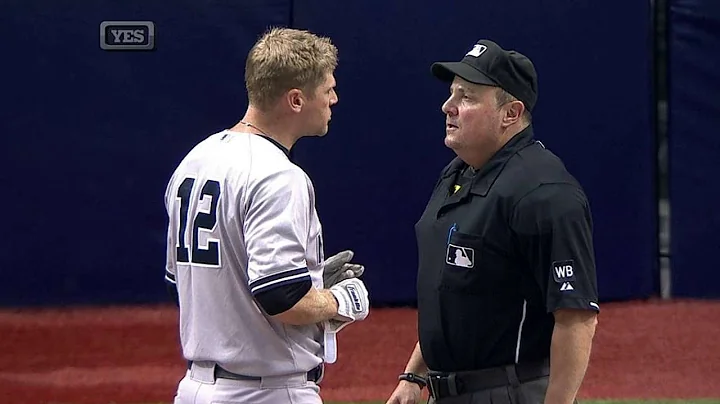 NYY@TB: Headley ejected after disputing a strike call