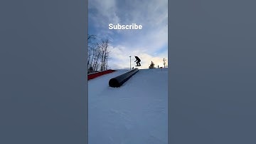 Cool board slide #snow #tricks #snowboard