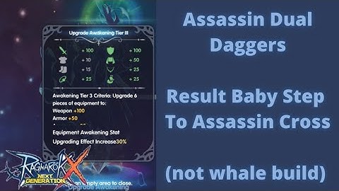 Ragnarok X Guide : Build Assassin Dual Daggers ASPD part 5