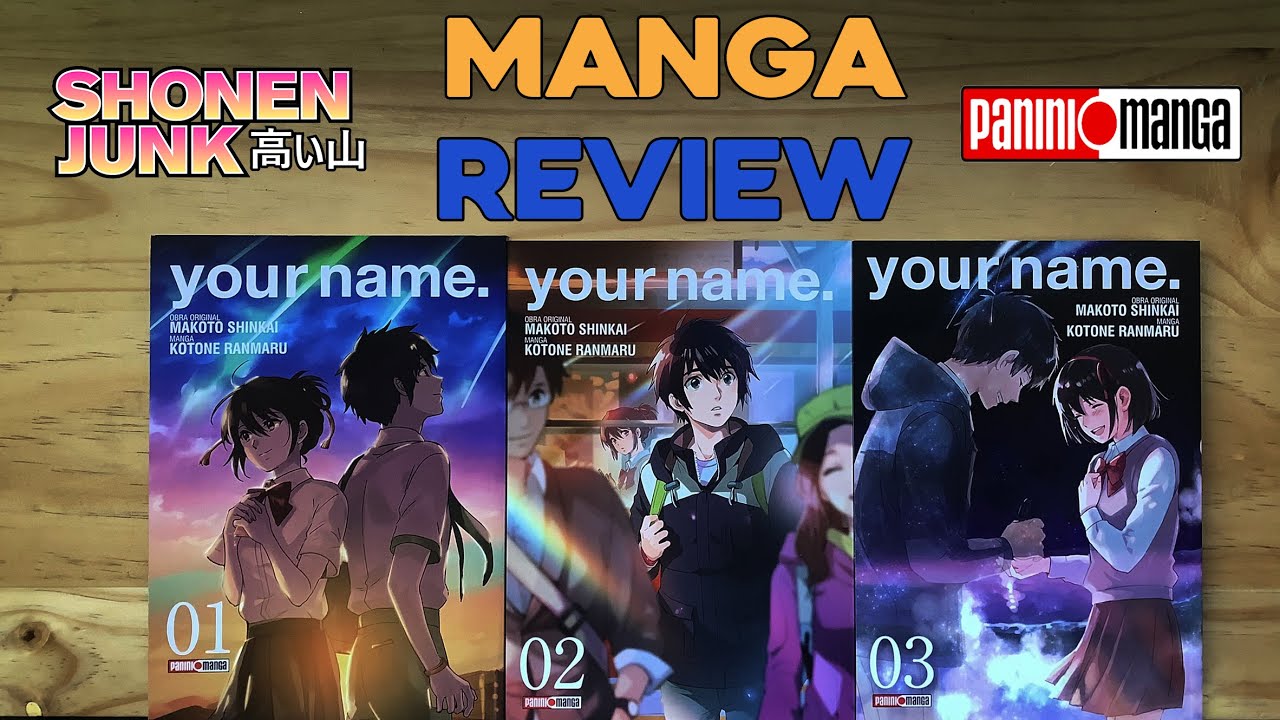 Your Name vol 1-3 Quadrinhos Japoneses Mangá Anime Filme Kimi no Na wa NOVO