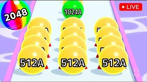 Ball Run 2048 Merge Number Live Gameplay Part-1