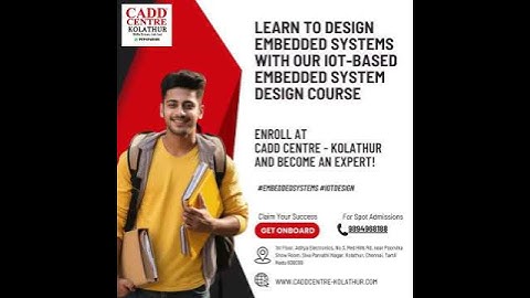 Enroll at CADD Centre - Kolathur and become an expert!