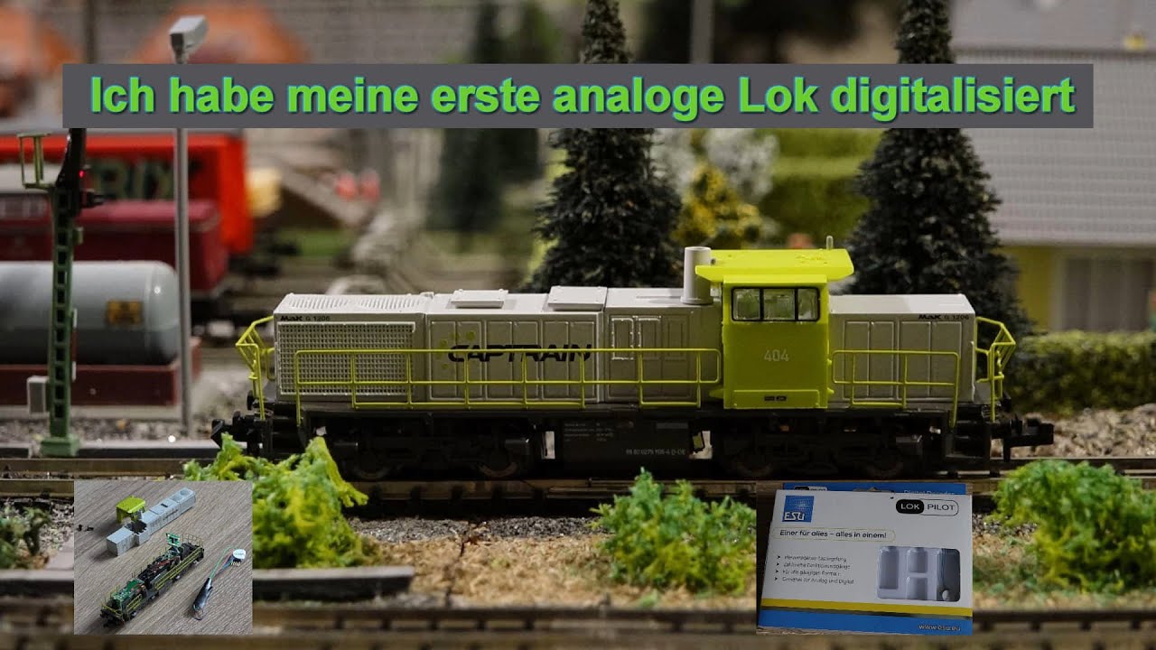 Modelleisenbahn Spur N, Decoder Einbau Piko BR G1206, Captrain