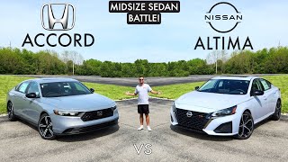 MIDSIZE CLASSICS!  2024 Honda Accord vs. 2024 Nissan Altima: Comparison
