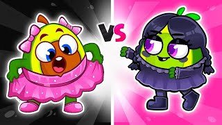 OMG! Ultimate Pink vs Black Challenge! Kids Song + Nursery Rhymes