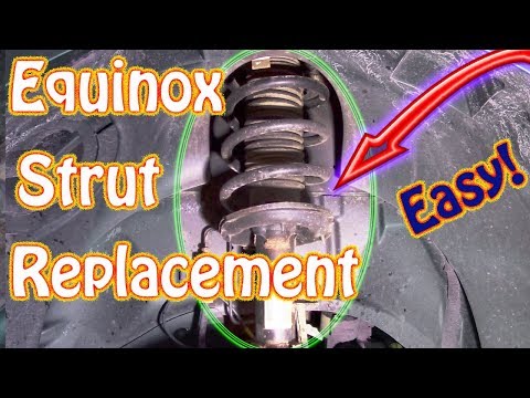 DIY How to Replace Front Struts On a Chevy Equinox \ GMC Acadia Using Monroe Quick Struts Suspention