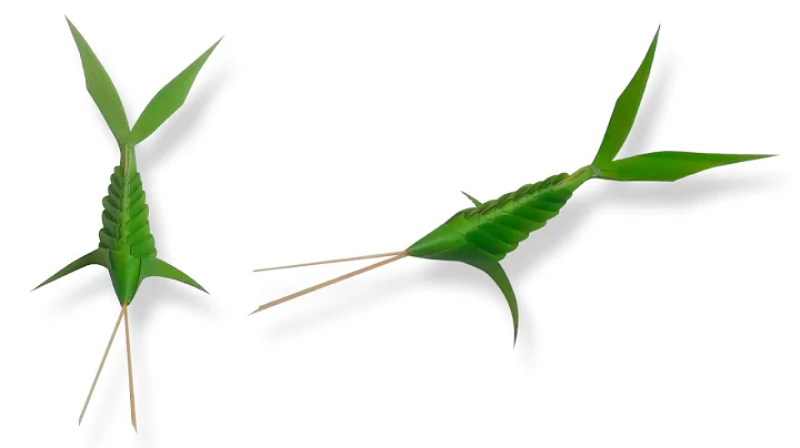 Unbelievable fish Craft! Making Magic Fish With Coconut Leaves! Pandan leaf - Banana leaf
