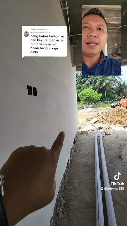 perbandingan acian semen putih dan hitam