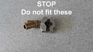 Do not be tempted to fit these drain valves.