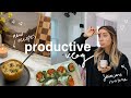 PRODUCTIVE VLOG! skincare routine, cooking new recipes &amp; clothing haul!