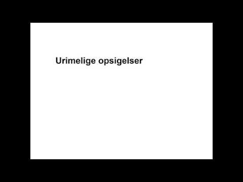 Urimelige opsigelser 1