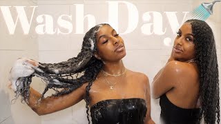 My Monthly Hair Routine For Healthy Hair &amp; Growth! (Cleanse, Deep Conditon, Hot Oil, Trim, Style!)