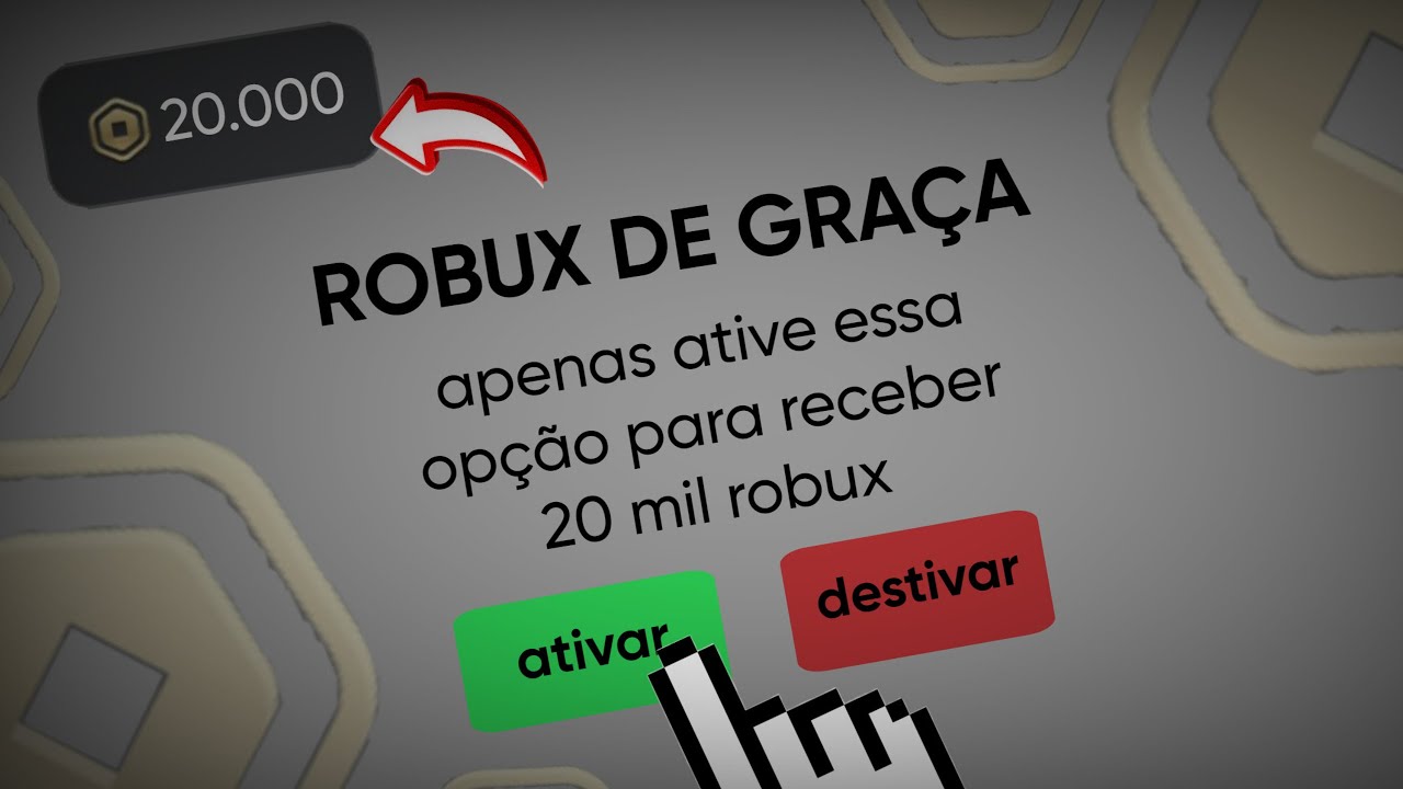 COMO GANHAR 20 MIL ROBUX DE GRAÇA NO ROBLOX!! 100% funciona 