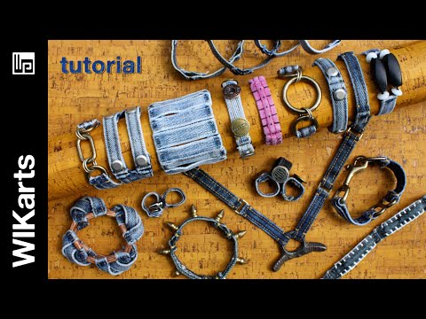 Video: How To Create A Trendy Denim Bracelet