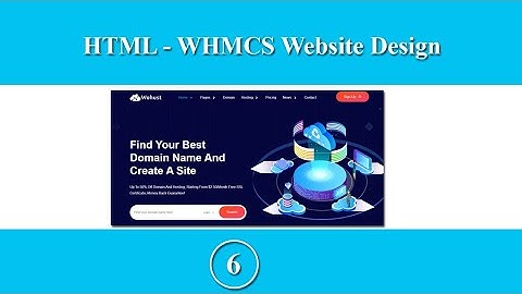 How To Add Html Hosting Template | Html And Whmcs Linking | Hosting Website Design In Html