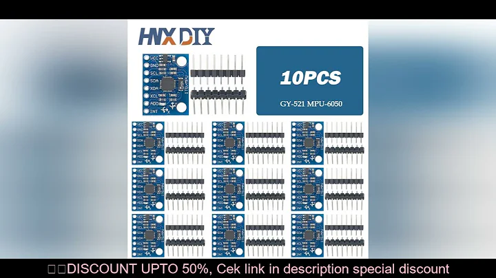1-10pcs GY521 GY-521 MPU6050 IIC I2C Interface 3 Axis Analog Gyroscope Sensor Accelerometer Compatib