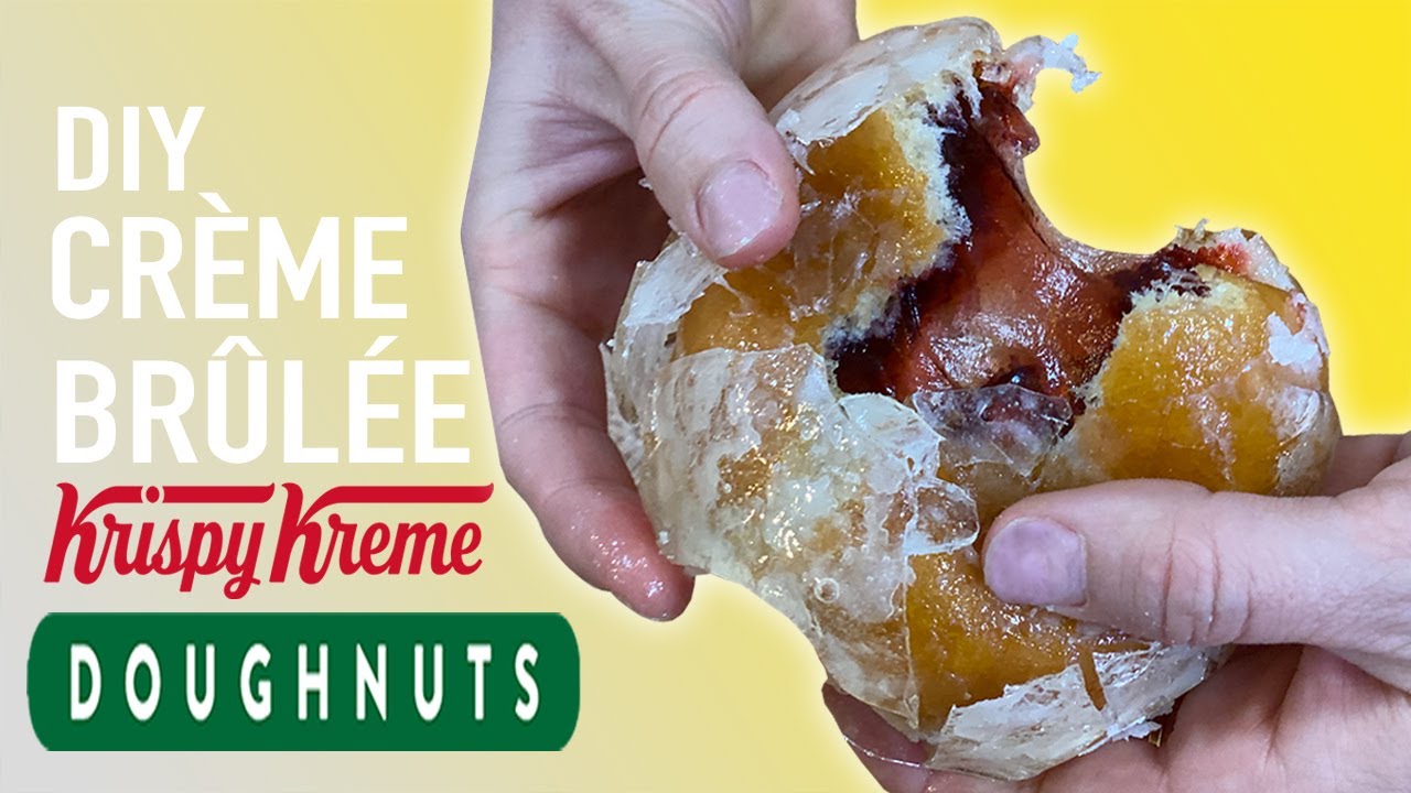 DIY Crème Brûlée Krispy Kreme Donuts 
