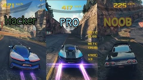 Asphalt 8 : NOOB VS PRO VS HACKER (Map Temple Drive) part 2