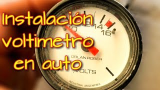 Como Instalar voltimetro en vehiculo