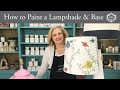 How to Paint a Lampshade and Base: Lamp Tutorial (Works on Glass, Metal, Wood, and Plastic Lamps!)