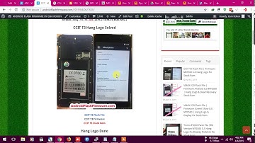 CCIT T3 Flash File | Firmware Mt6580 6.0 Hang Logo Fix Stock Rom