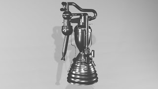 I Made The SpaceX Merlin Engine in Blender