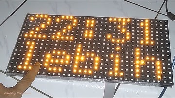 P10 LED DOT Matrix Date Clock RTC DS1307 Prayer Times Display Personal Reminder Hourly Schedules DMD