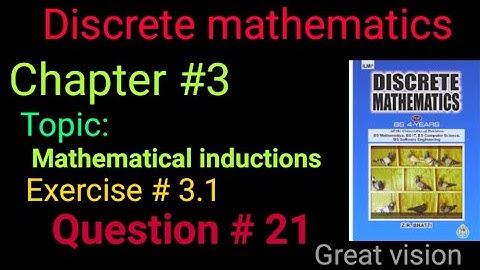 Discrete mathematics by zr bhatti chapter 3 Exercise 3.1 . Question no 21. |Great vision|