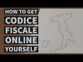 How to get Codice Fiscale online yourself?