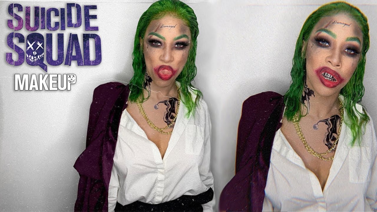 Suicide Squad Joker Makeup + Tutorial | Bellas Beauty