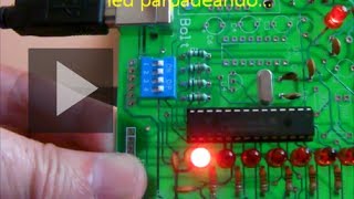 How to blink a led with a Bolt v.Lite system 18F2550 microcontroller programming in ANSI C