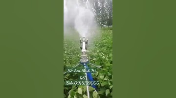 Béc tưới cây muỗng đập chữ V  phun đường kính xa gần 120 mét.nước xé rất đều Béc tưới Minh Hà